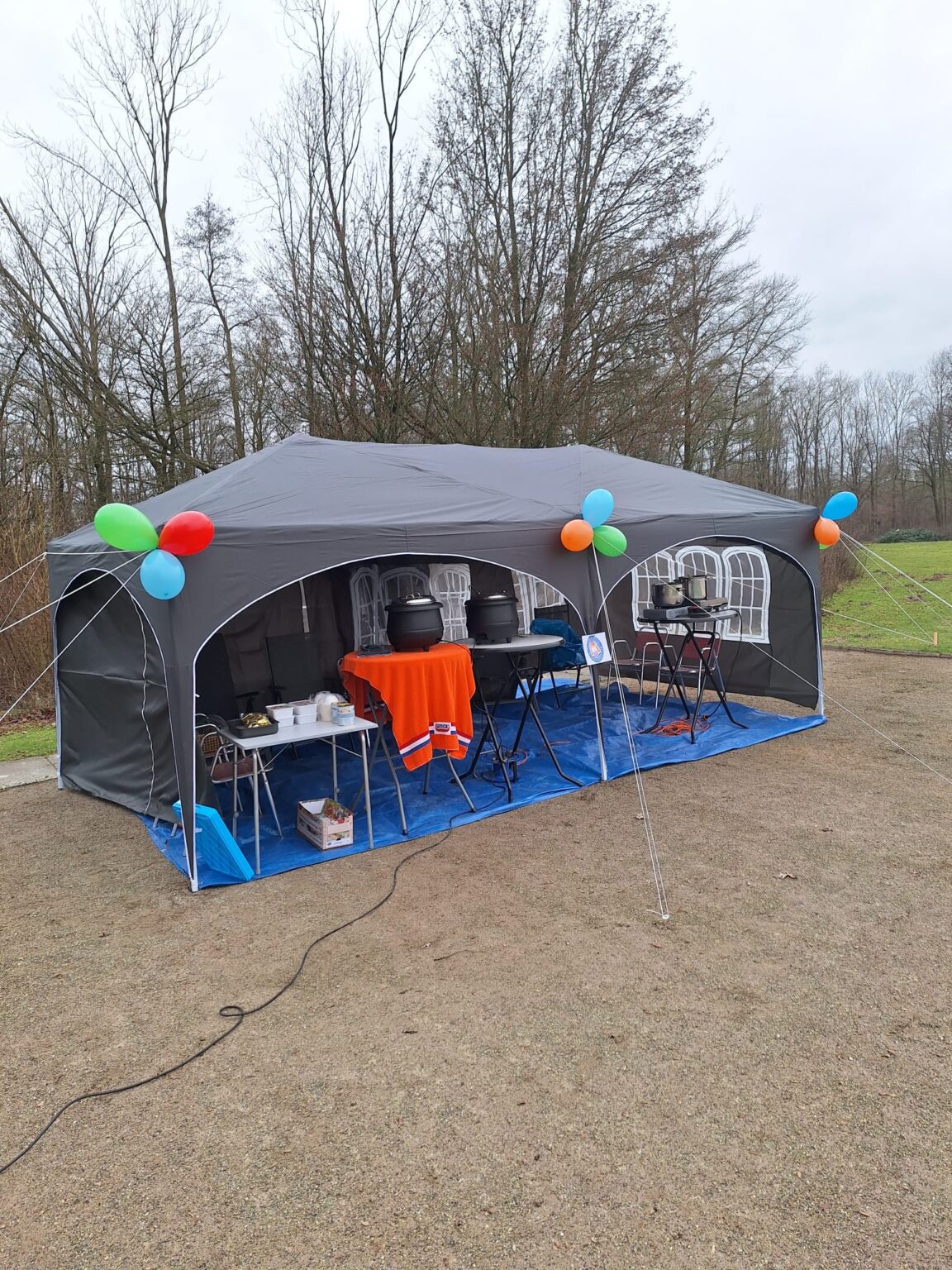 onze nieuwe tent